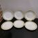 6 dessert plates from the 50s in yellow & black Badonviller earthenware