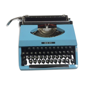 Machine à écrire modèle BMB 310 bleue