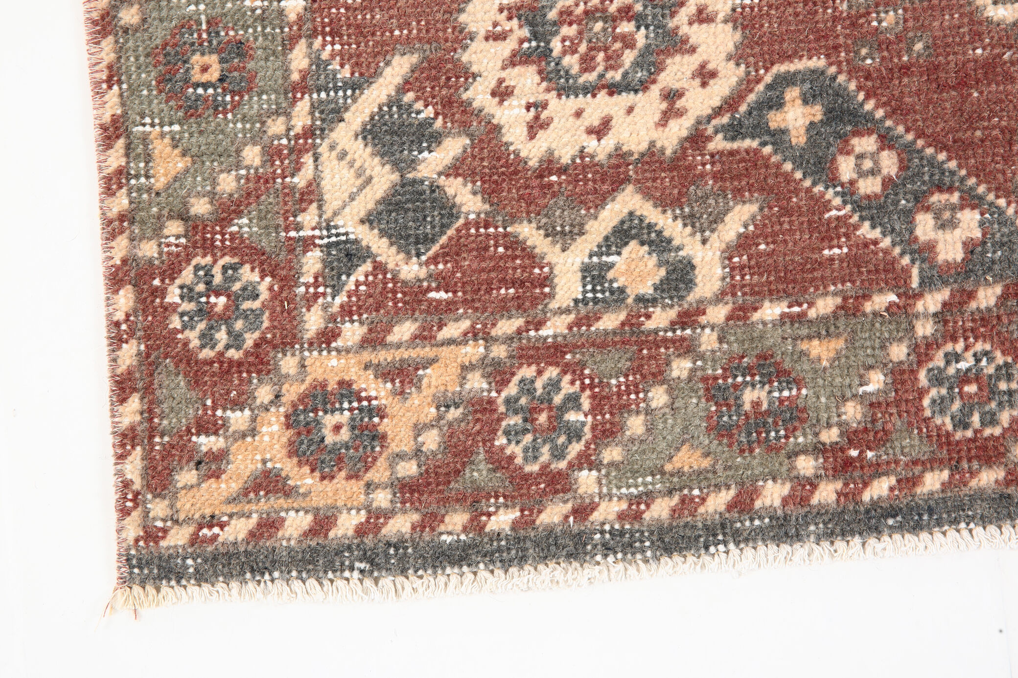 3x13 Persian Antique Runner Rug, 94x387Cm