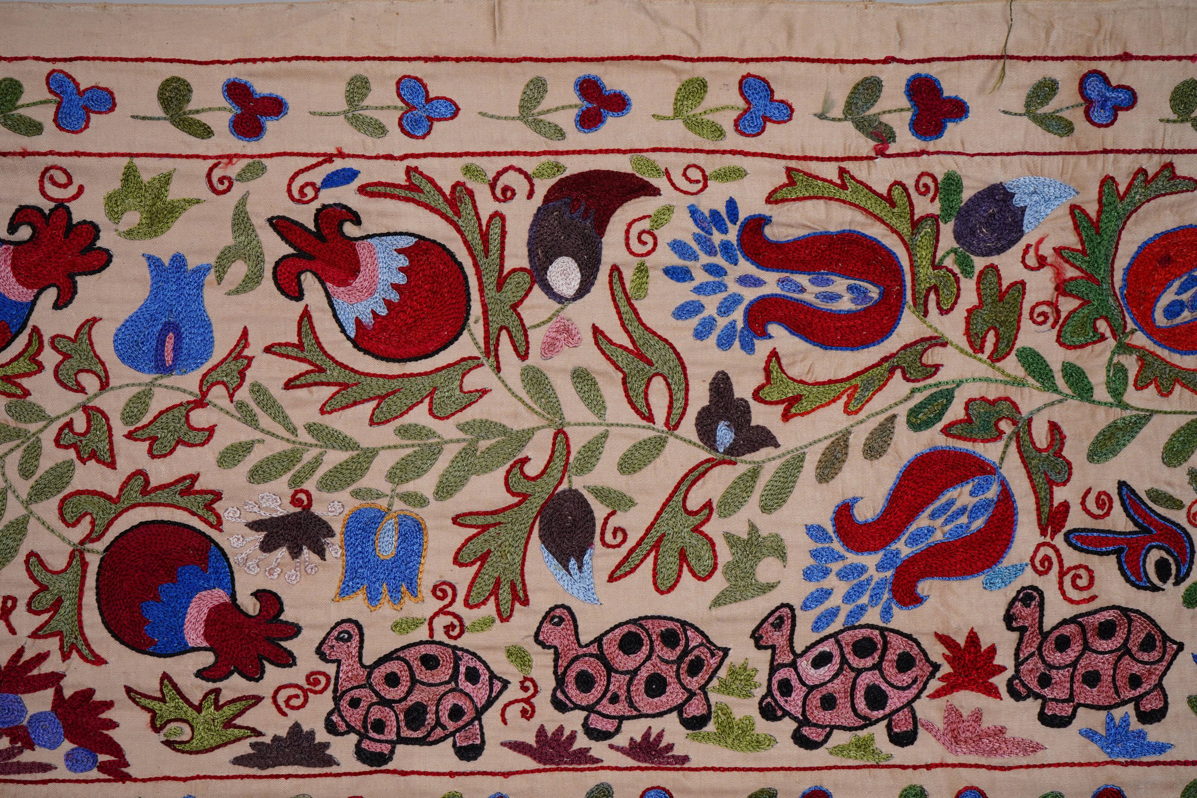 Hand-knotted rug, vintage Turkish rug 51x190 cm