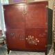 Asian wardrobe in red lacquer Thanh Le