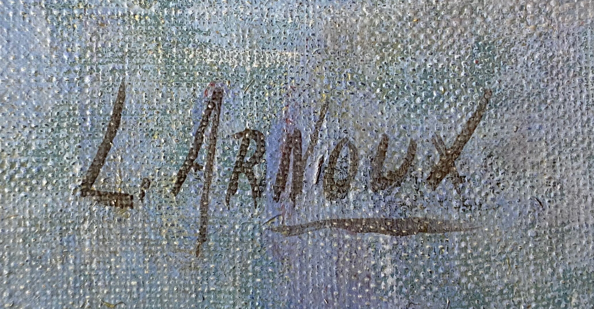 Paintings  "Lakescapes" nocturnal and daytime signed L. Arnoux