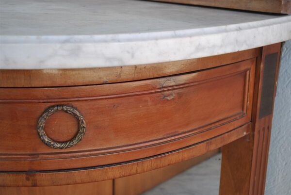 Bahut desserte à grattoir bronze style Louis XVI vers 1900