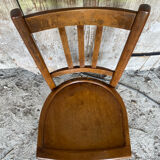 Vintage Luterma Bistro Chair Wood Thermoformed Seat #D801