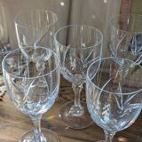 Crystal footed glasses