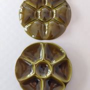 10 earthenware oyster plates from Gien