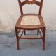 Chaise bois et cannage