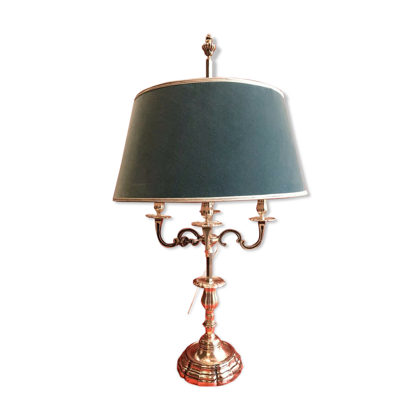 Silver bronze hot water bottle lamp