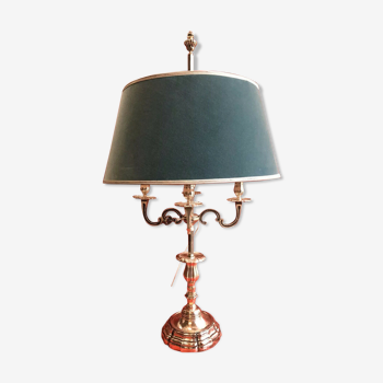 Lampe bouillotte en bronze argenté