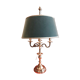 Lampe bouillotte en bronze argenté