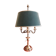 Lampe bouillotte en bronze argenté
