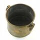 Art Deco flowerpot holder, grained pewter, Poland, 1970s