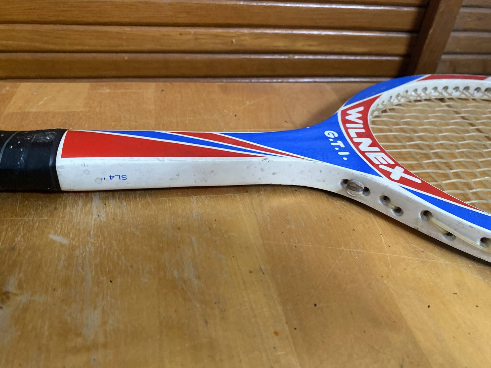 Vintage wilnex gti tennis racket wooden sports