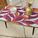 Vintage coffee table legs compass
