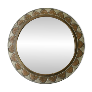 Grand miroir rond marocain