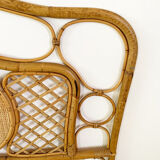 Vintage rattan headboard