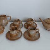 Service à café ou à thé en grès vintage