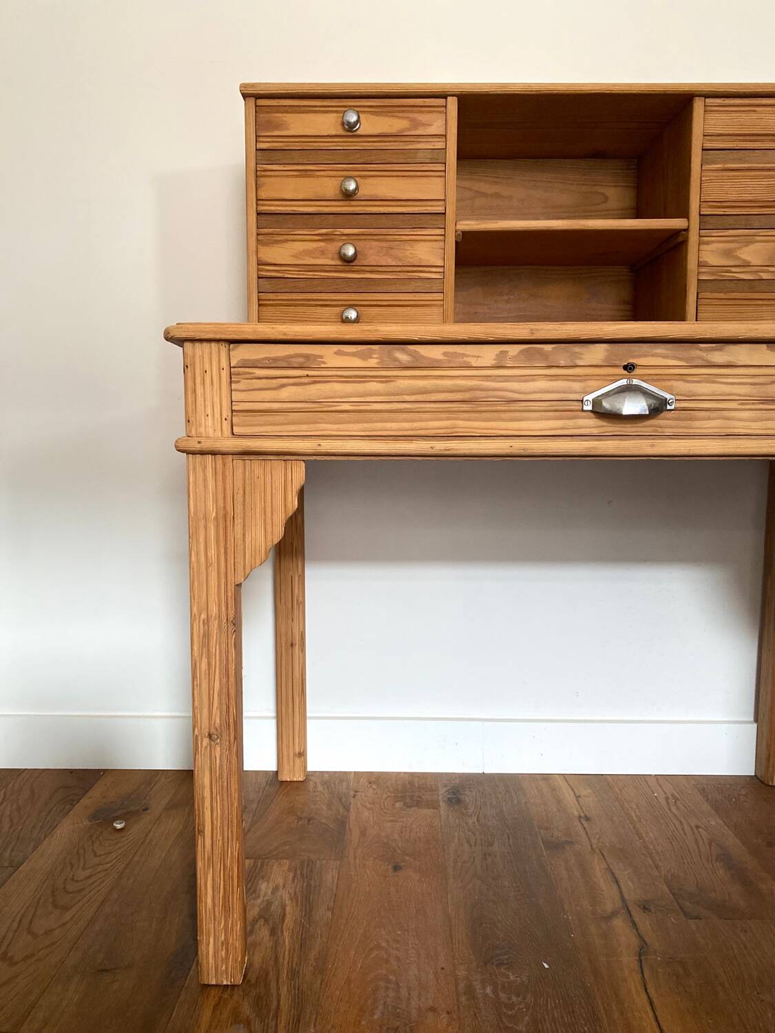 Magnificent Art Deco style secretary desk in old wood