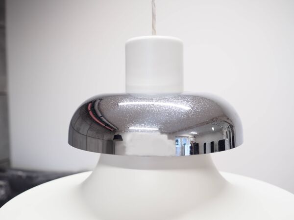 Lampe à suspension, design danois, années 1970, designer : Andreas Hansen, fabricant : Louis Poulsen