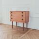 Renovated vintage English commode, 1950s-60s.