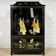 Cabinet de pagode chinois vintage scène traditionnelle (bohémien)