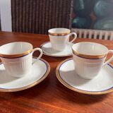 Bavarian porcelain coffee or tea trio service