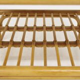 Set of 2 rattan bedside tables, Dux, Sweden, 1960