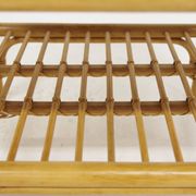 Set of 2 rattan bedside tables, Dux, Sweden, 1960