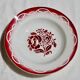 Set of 6 hollow plates Terre de Fer, model "Odette", Digoin Sarreguemines