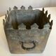 Pot cover 19th in zinc patina of origin