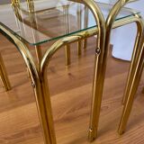 Golden metal tables