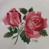 Lot of 8 flat plates Digoin Sarreguemines
