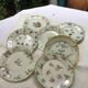 7 small plates in fine Limoges porcelain