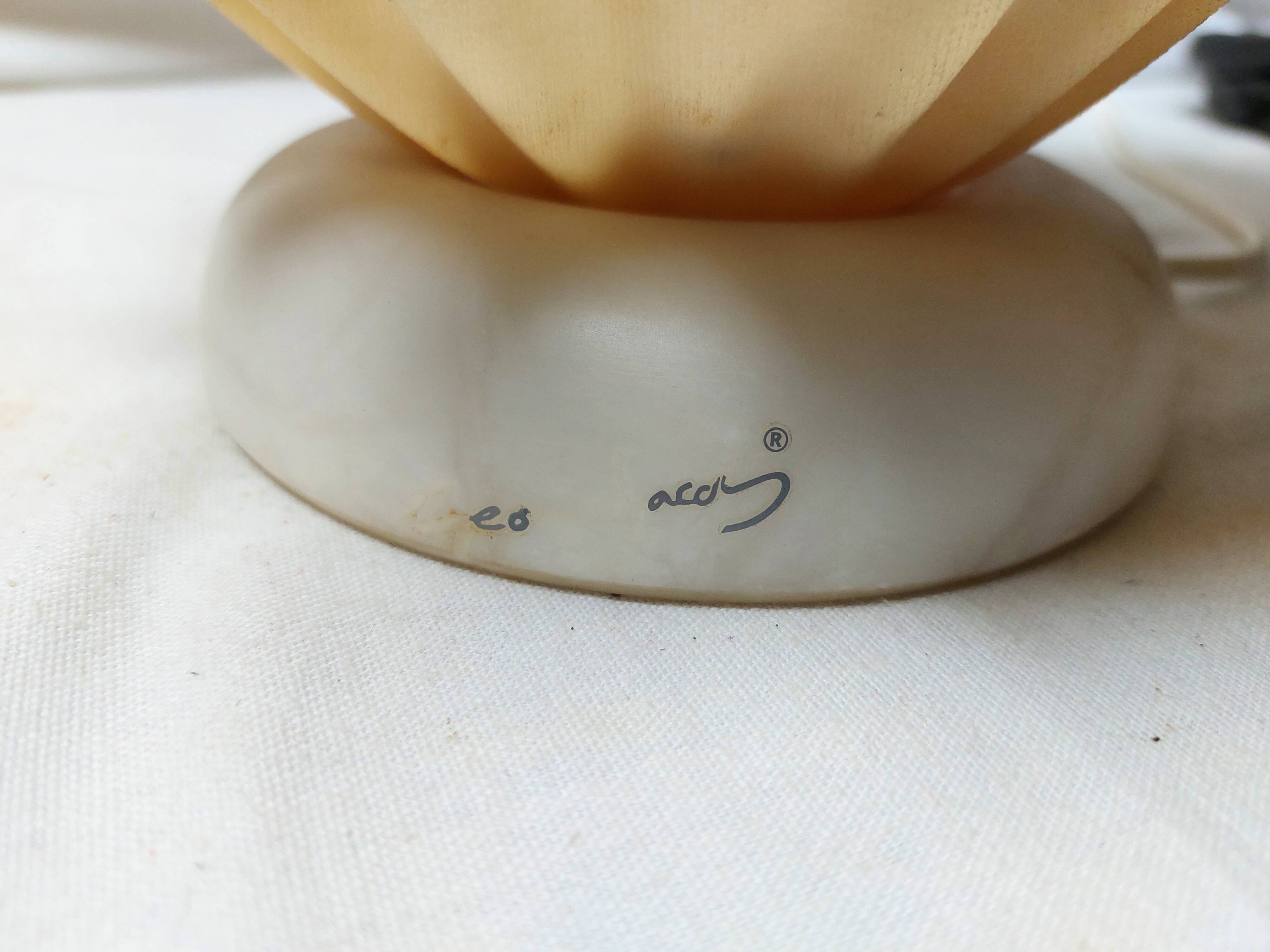 Large Corolle table lamp by Georgia Jacob - Vintage 70s