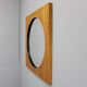 1970s Pair of Oak Large Square Mirrors, Czechoslovakia