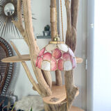 Mother-of-pearl and vintage brass pendant lamp