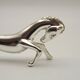 Set of Six French Vintage Silver Metal Stylized Horse Shaped Cutlery Rests 4775