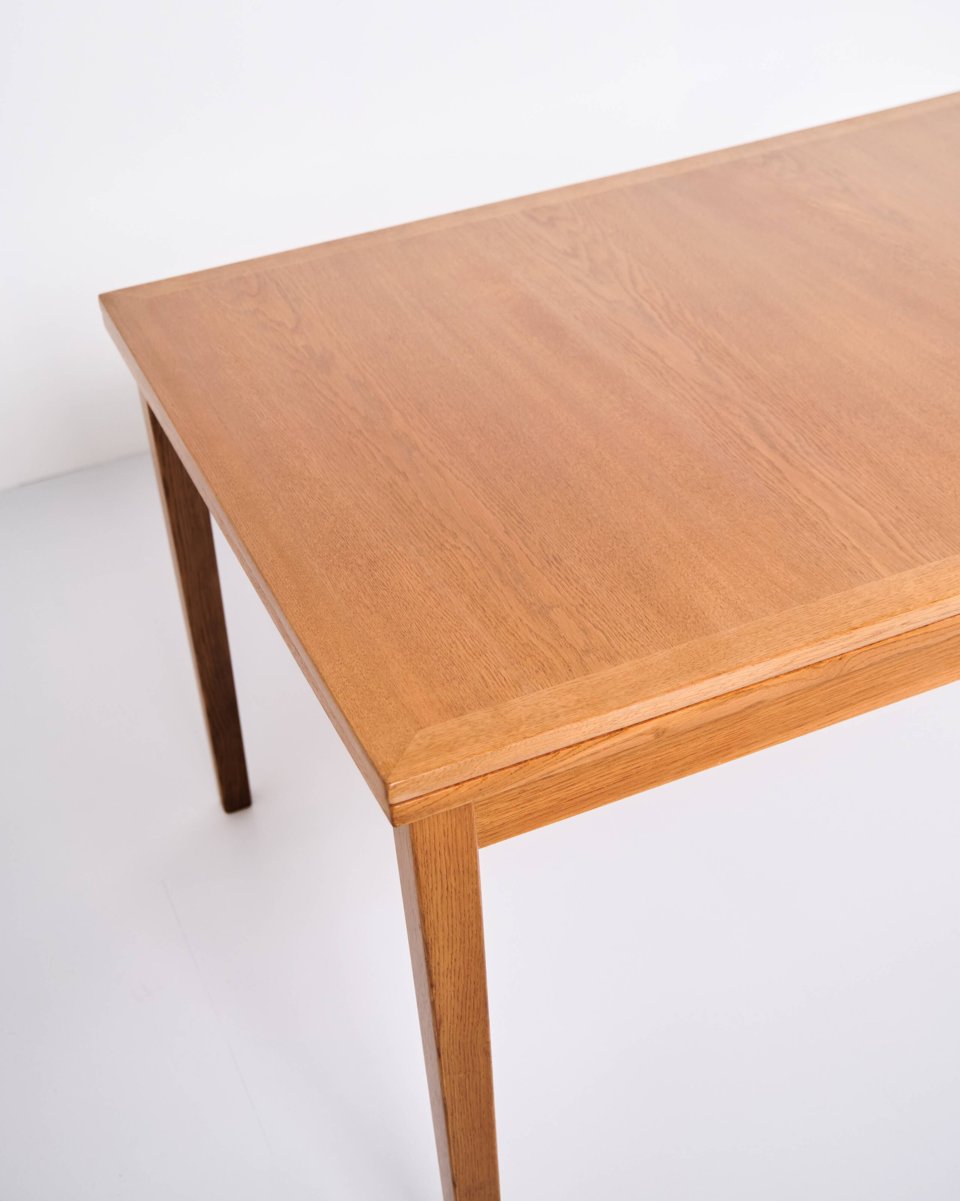 Dining table with extension - oak - Kai Winding - Slagelse Furniture Factory - 1960s
