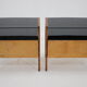 1960s pair of restored bedside tables, czechoslovakia