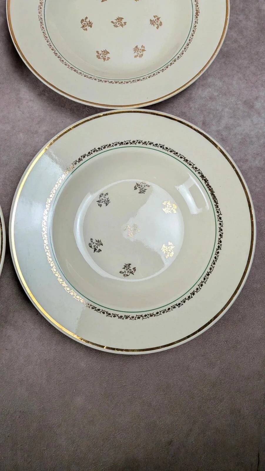 Set of 6 Gien deep plates