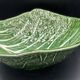 Large Salad Bowl Barbotine Cabbage Leaf - Portugal Vintage P.777A