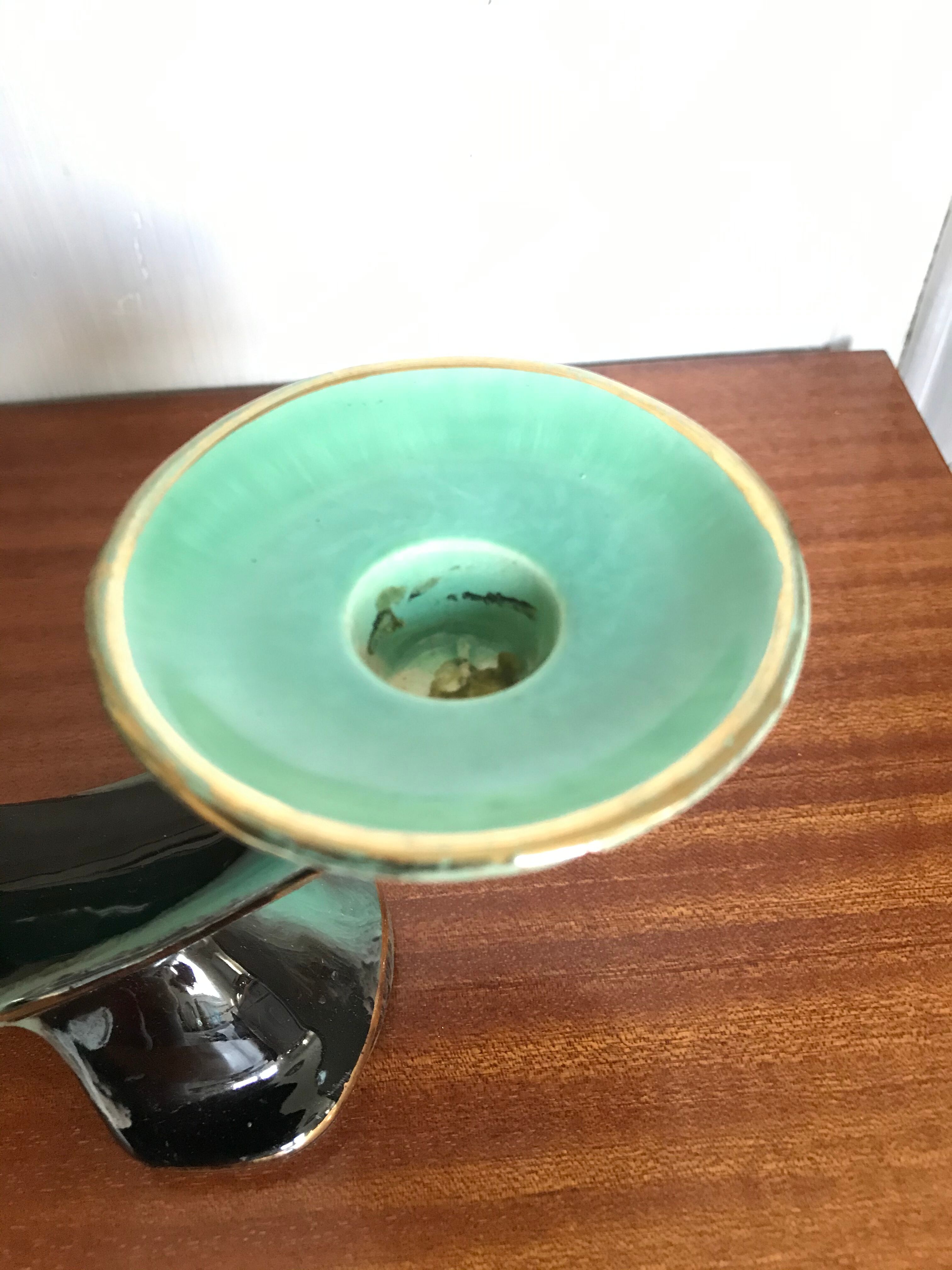 Vintage ceramic candlestick