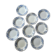9 Ceylan soup plates from Creil and Montereau Labrador