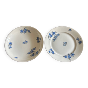 Deux plats en porcelaine