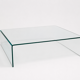 Tempered glass coffee table