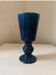 Blue ceramic glass vase/pot