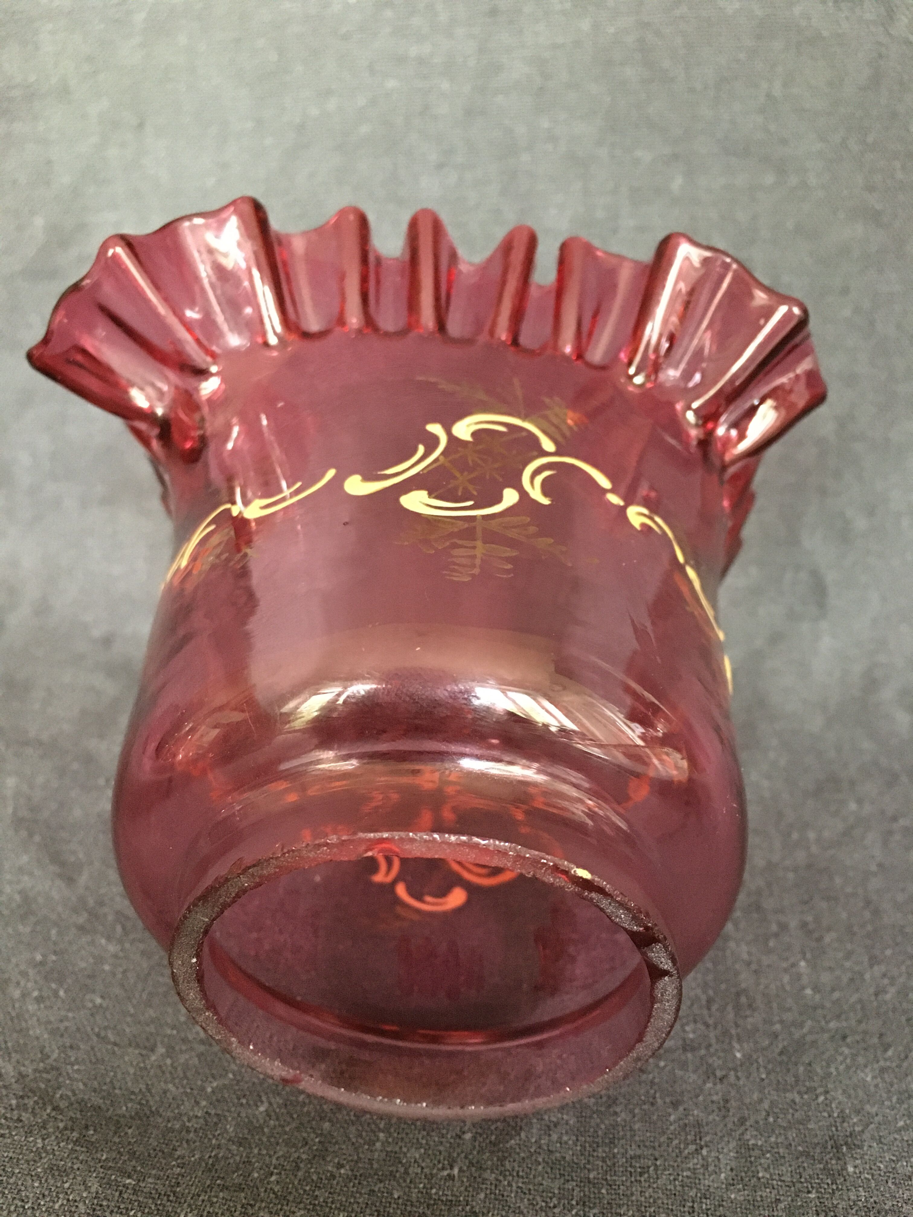 Enamelled red tulips