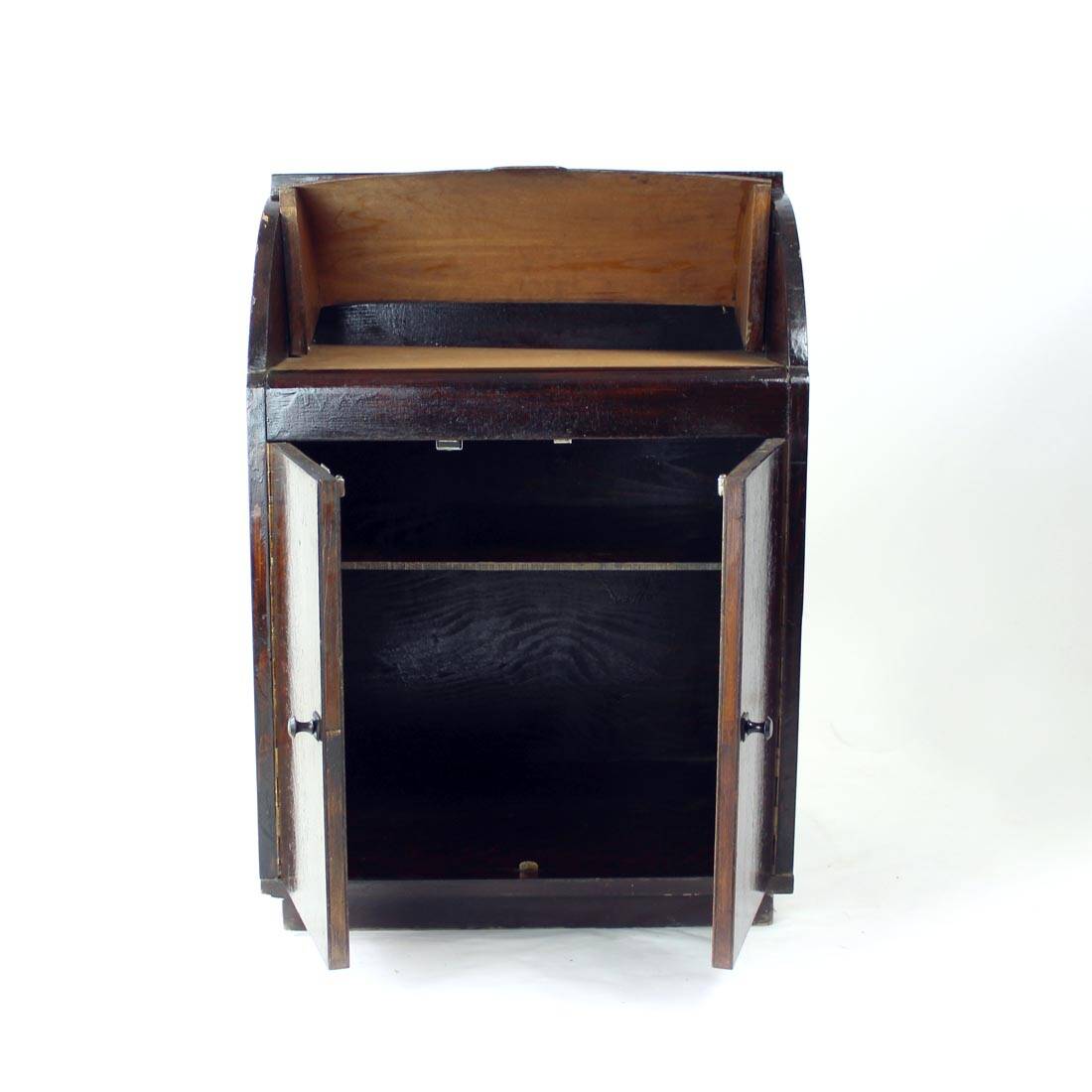 Enfilade des années 1950 avec plateau coulissant en contreplaqué courbé, Tchécoslovaquie