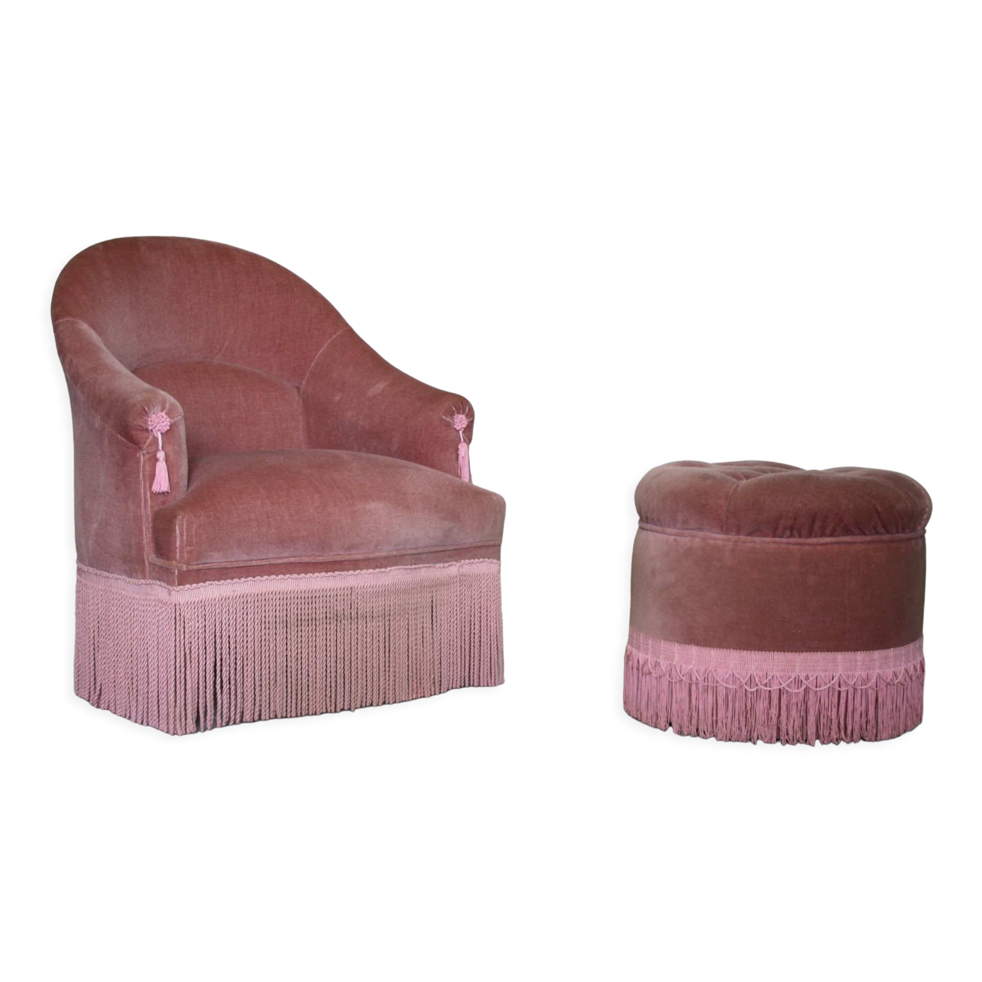 Toad armchair and footrest