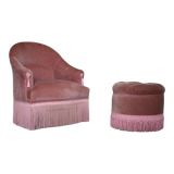 Toad armchair and footrest